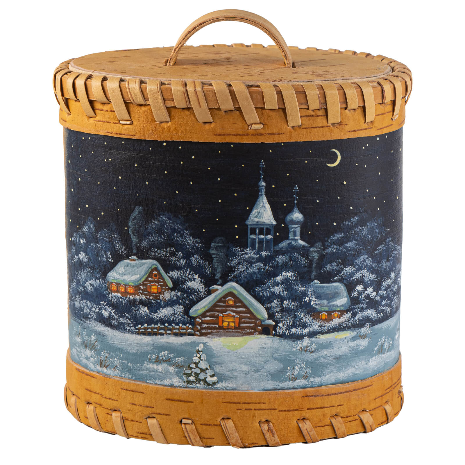 Туесок «Зимний пейзаж»