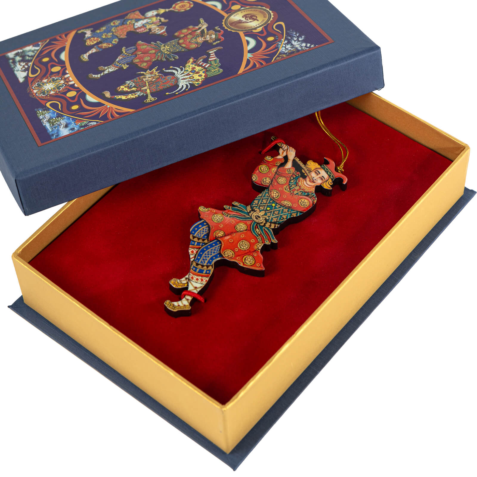 Скоморох со свирелью, Лаковая миниатюра