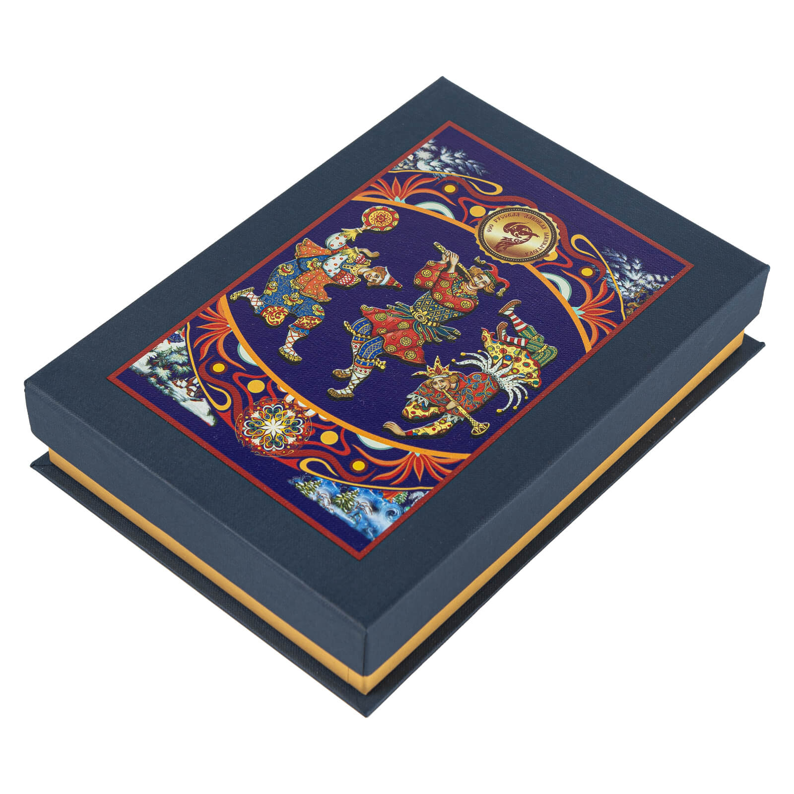 Скоморох со свирелью, Лаковая миниатюра