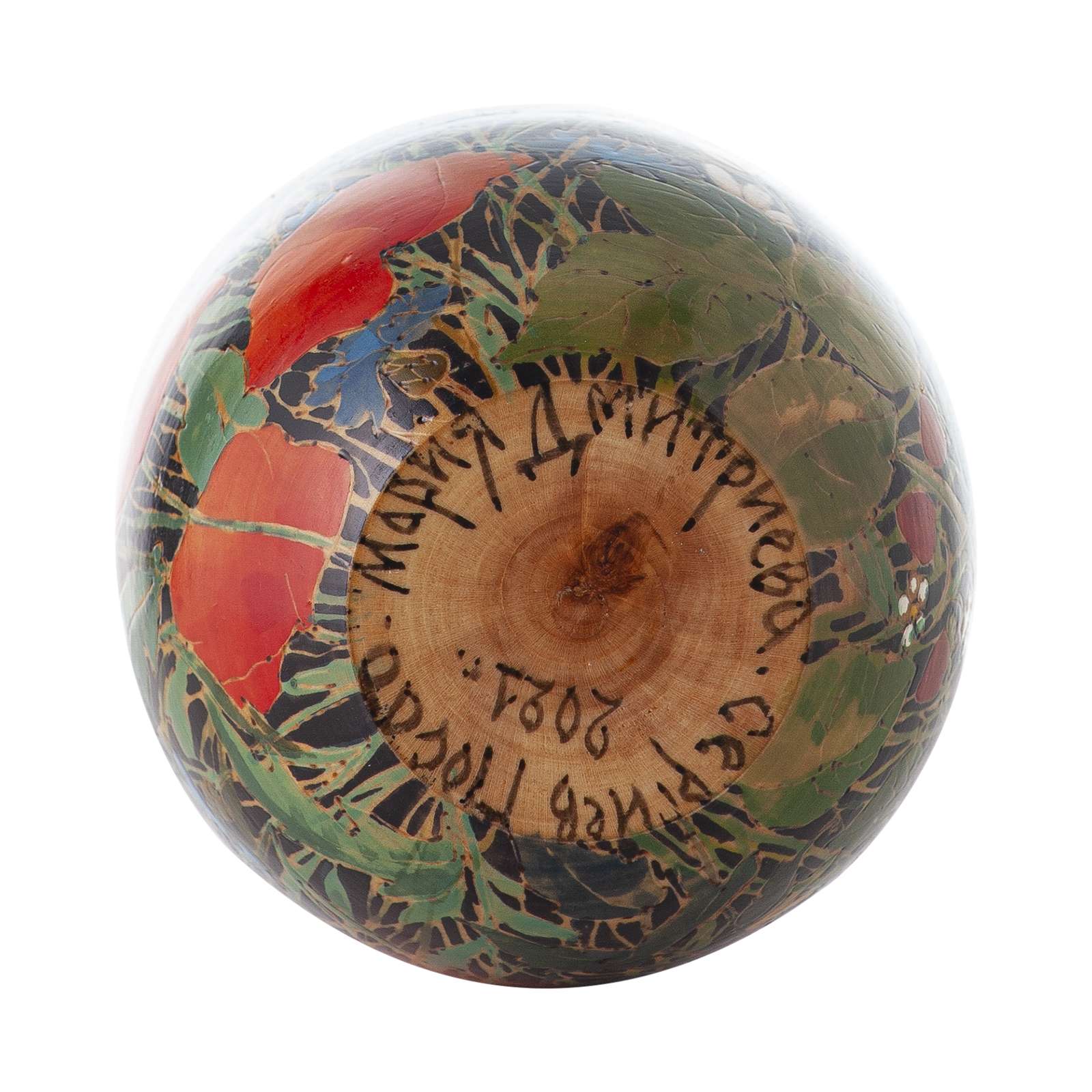 Расписное яйцо-шкатулка