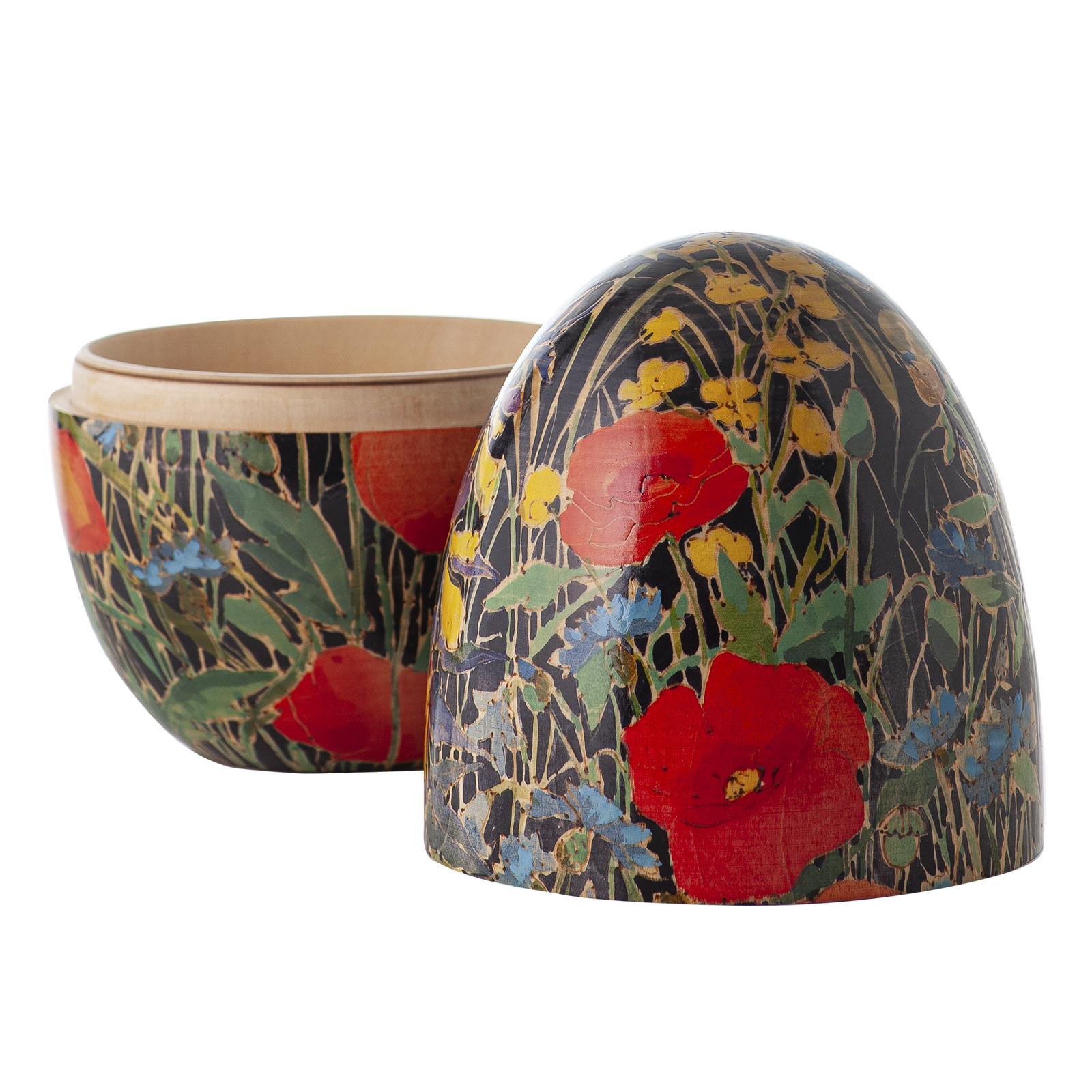 Расписное яйцо-шкатулка