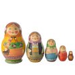 Деревянная матрёшка «С петухом»