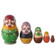 Деревянная матрёшка «С петухом»