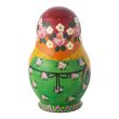 Деревянная матрёшка «С петухом»