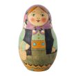 Деревянная матрёшка «С петухом»
