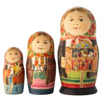 Авторская матрёшка, «Рождественский вертеп»