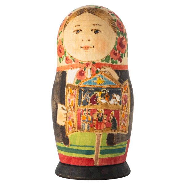 Авторская матрёшка, «Рождественский вертеп»