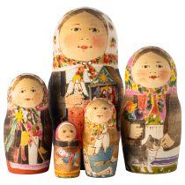 Авторская матрёшка, «Рождественский вертеп»