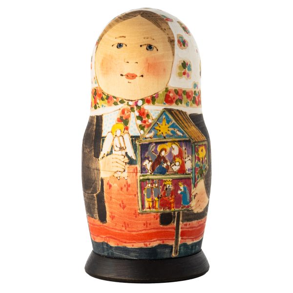 Авторская матрёшка, «Рождественский вертеп»