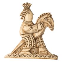 Всадник-петушок, Двухсторонняя деревянная игрушка