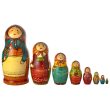 Деревянная матрёшка «С петухом»