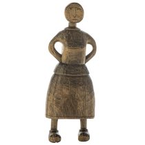 Кукла-панка на ножках, Деревянная игрушка