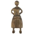 Кукла-панка на ножках, Деревянная игрушка