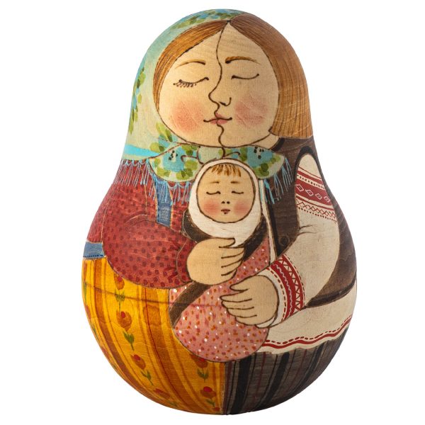 Неваляшка «Парочка с дитём»