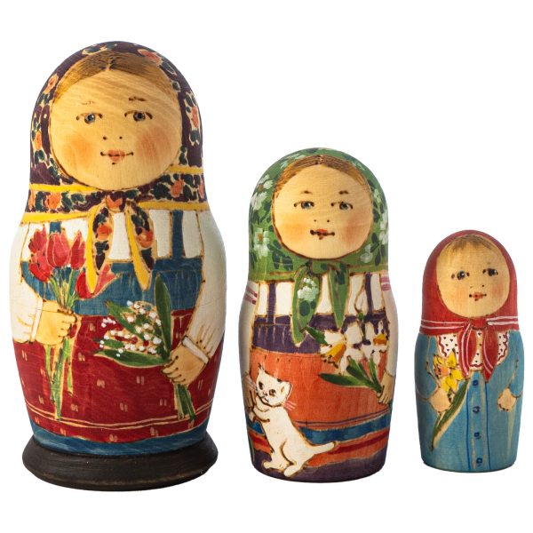 Авторская матрёшка, сюжетная «Весна»