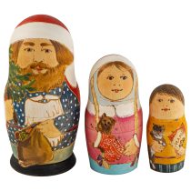 Авторская матрёшка, «Зимняя»