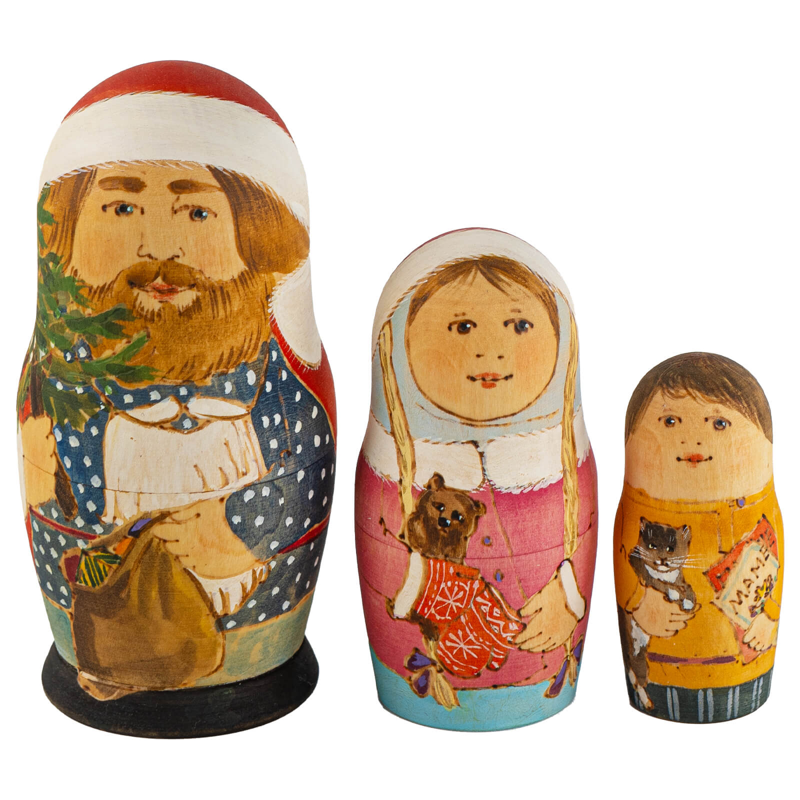 Авторская матрёшка, «Зимняя»