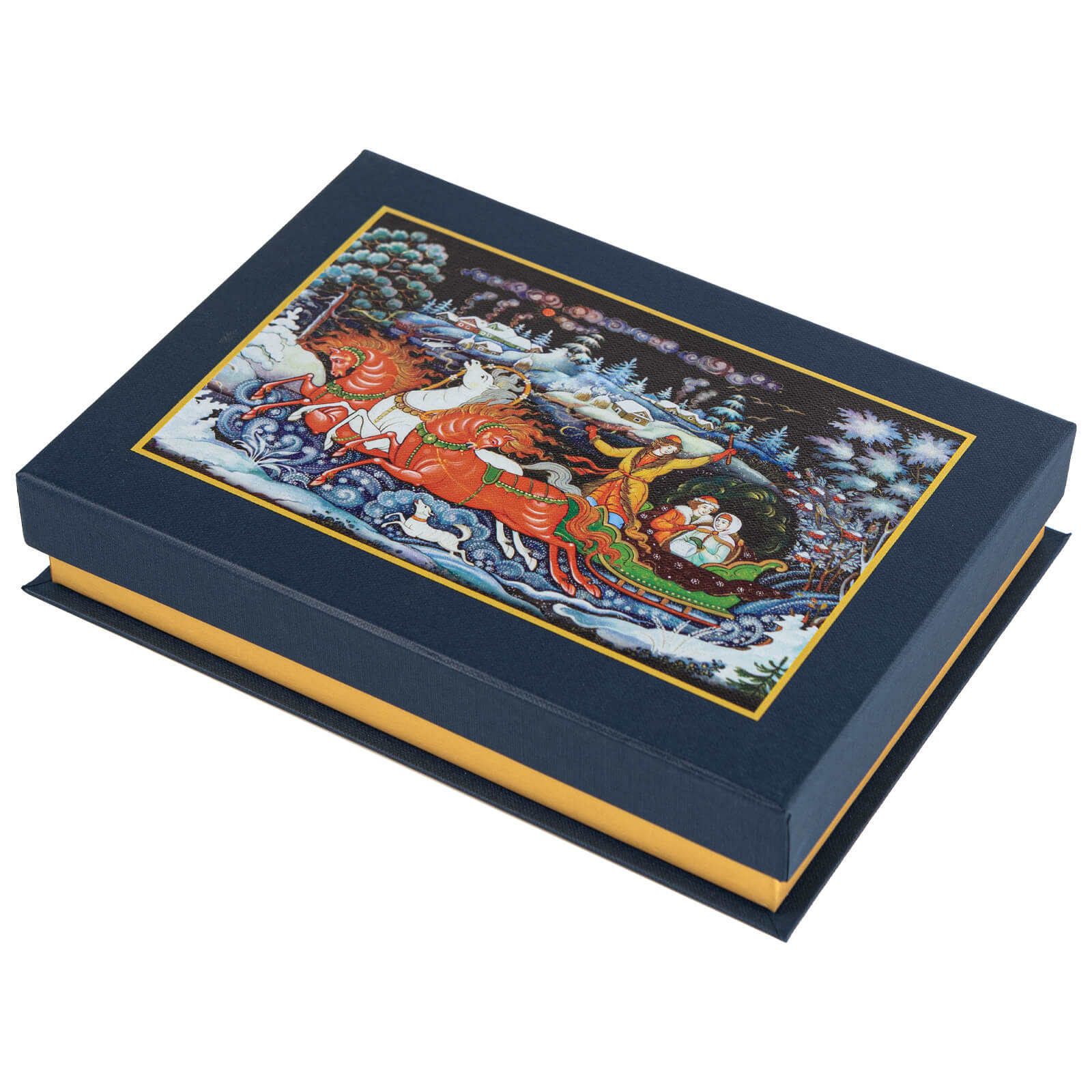 Красный конь, Лаковая миниатюра