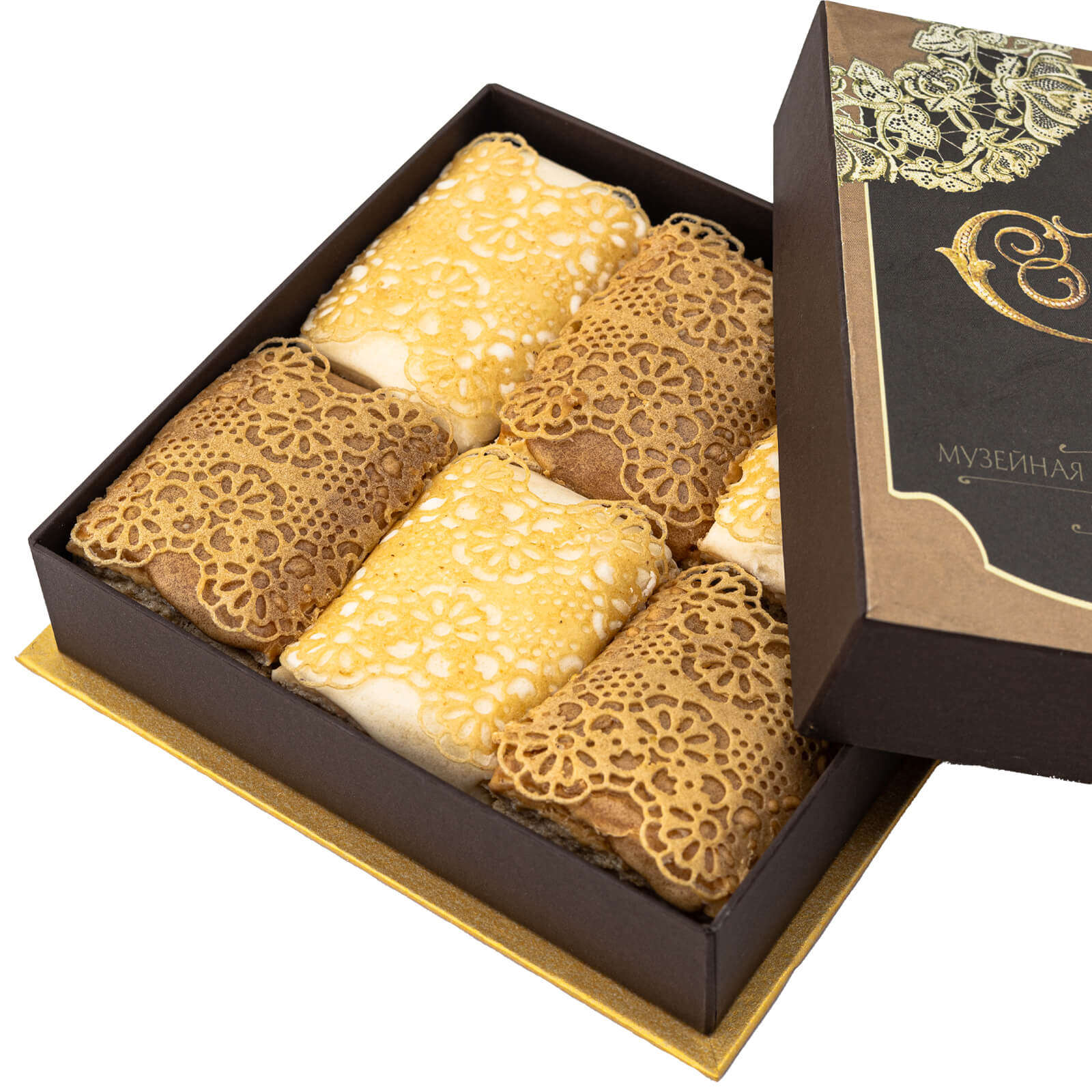 Сливочно-кофейные подушечки «Комплимент с ажуром»