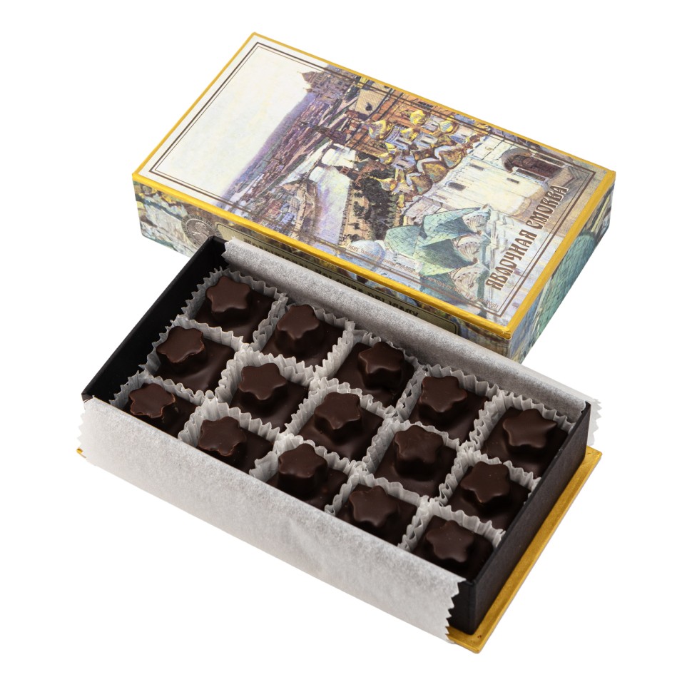 Конфеты пастильные «Москва-река» (яблочная смоква в шоколаде)