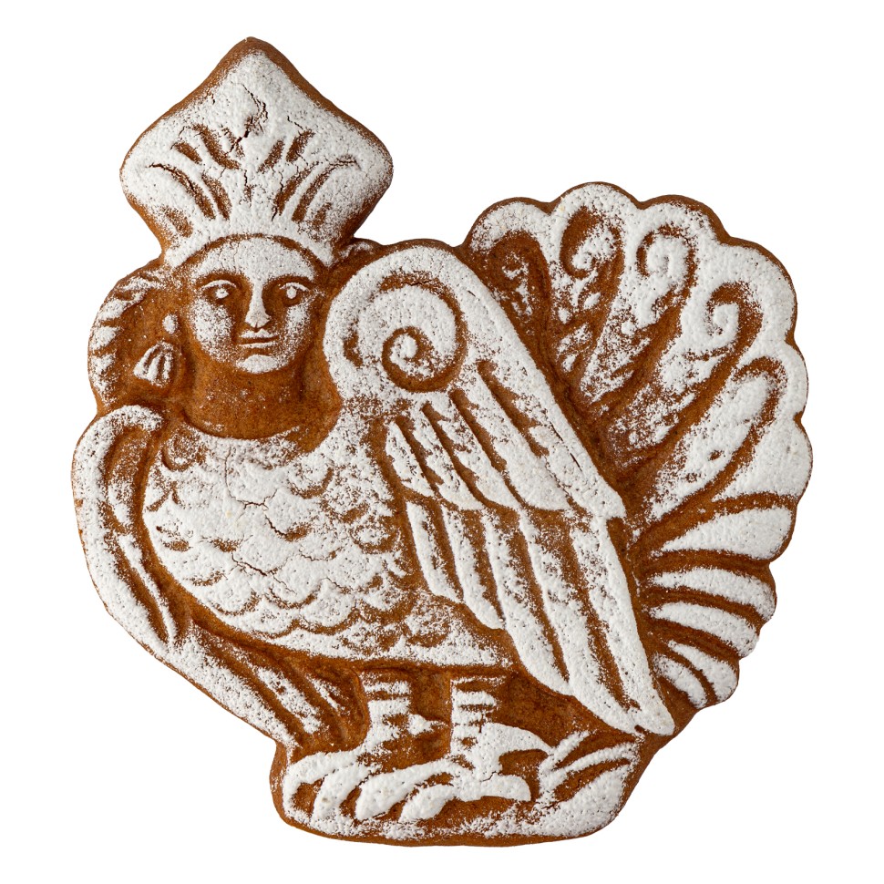 Печатный пряник «Птица-сирин»